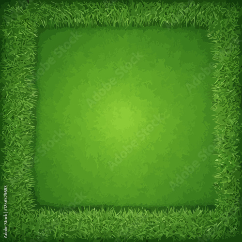 Realistic green grass background with a natural texture and soft lighting. Ideal for eco-friendly designs, nature themes, and landscaping projects.