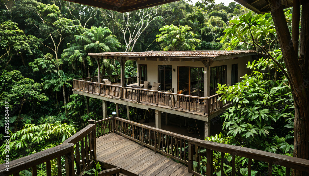Le chalet de rêve en pleine jungle Le chalet de rêve en pleine jungle