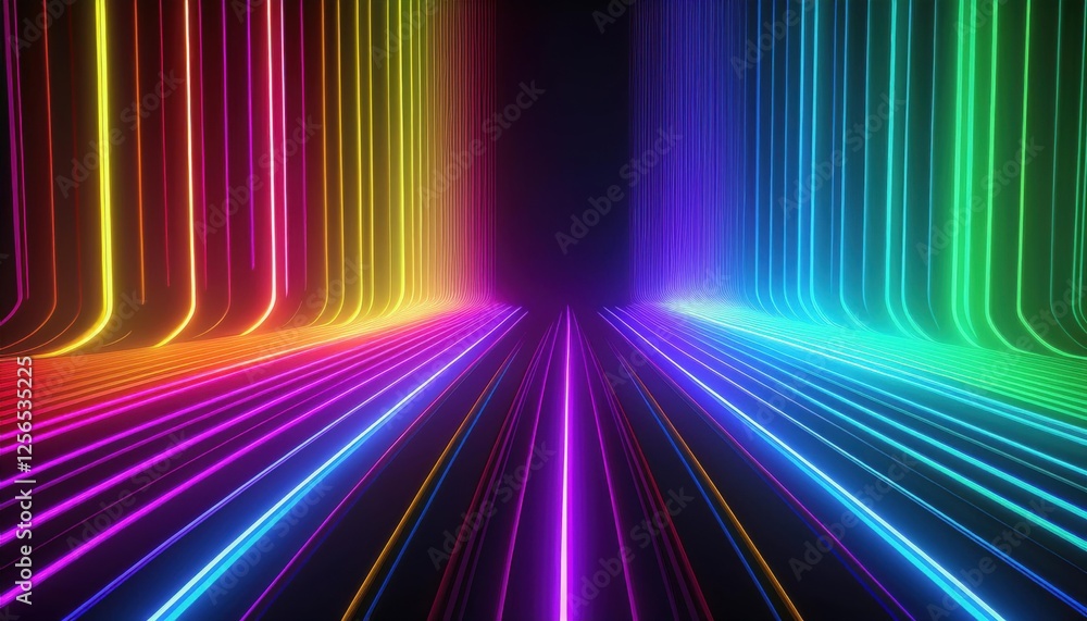 Glowing RGB Streaks for a High-Energy Gaming Design Glowing RGB Streaks for a High-Energy Gaming Design