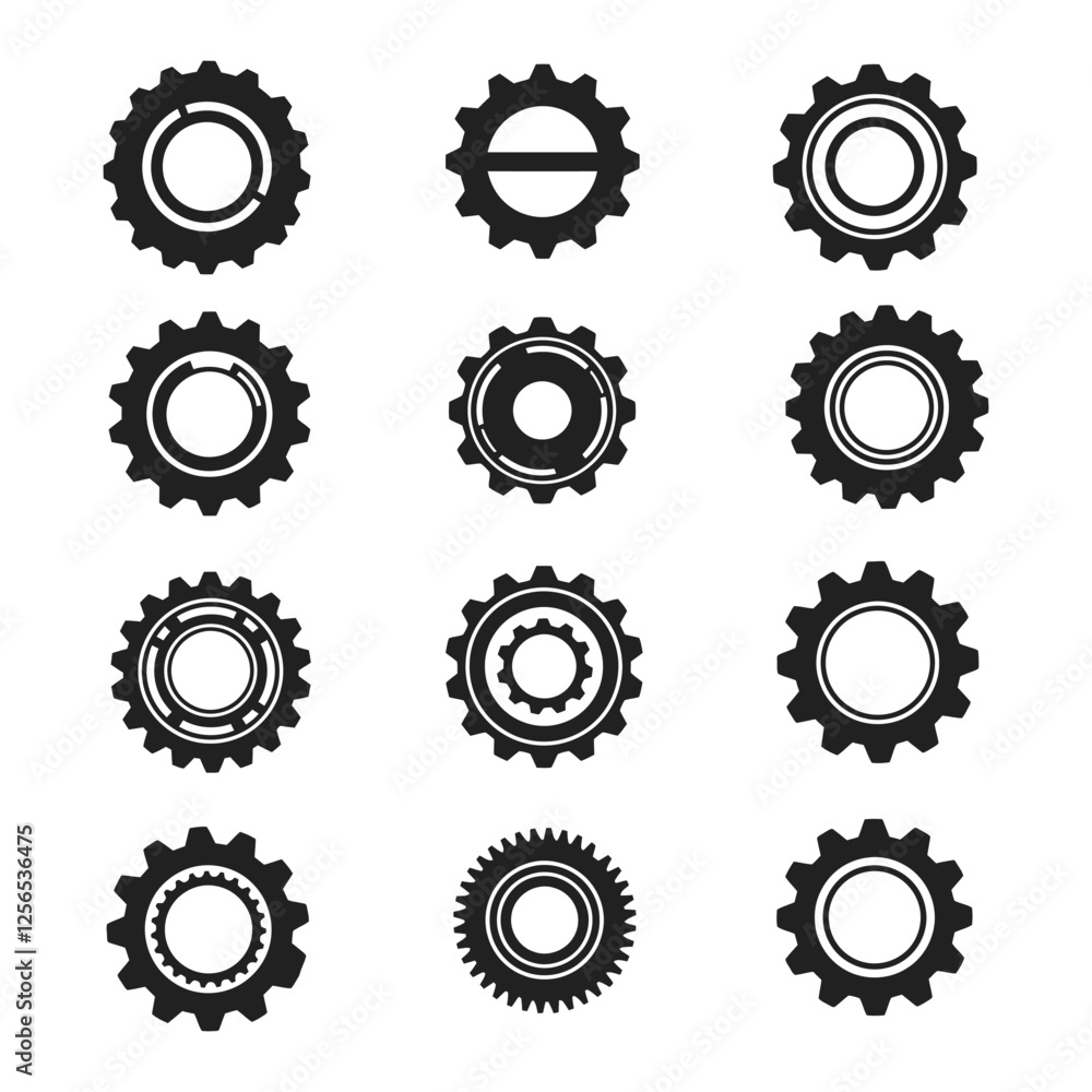 Gear setting icon set. Cog wheel icon. Gear wheel icons. Gear setting icon collection. Setting Icons Mega Bundle with white background Gear setting icon set. Cog wheel icon. Gear wheel icons. Gear setting icon collection. Setting Icons Mega Bundle with white background