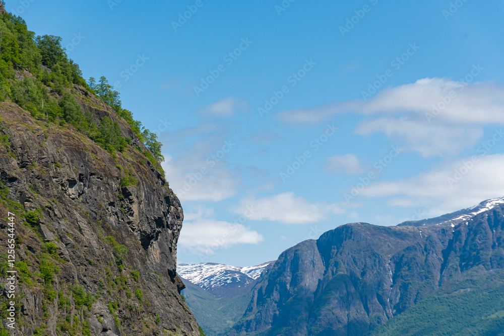 Obraz premium Flam - Norway - June 06 - 2023 - Mountain