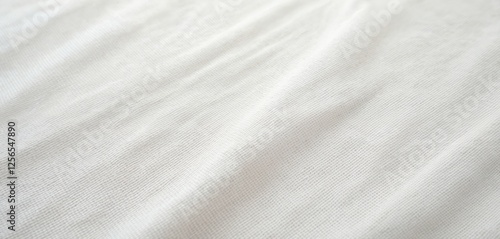 Wallpaper Mural White cotton fabric texture, natural linen background. Textile with woven surface detail. Blank canvas with textured light and soft abstract pattern. Clean and empty material for mockups. Torontodigital.ca