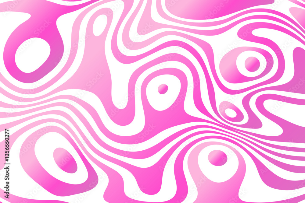 Abstract vector background of pink waves. 3D optical illusion- line art. Eps 10 Abstract vector background of pink waves. 3D optical illusion- line art. Eps 10