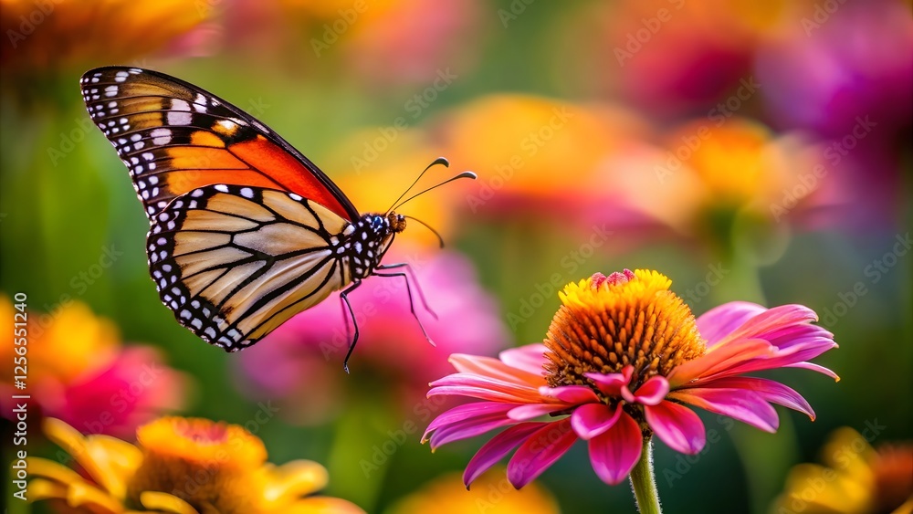 Fototapeta premium Monarch Butterfly on Flower