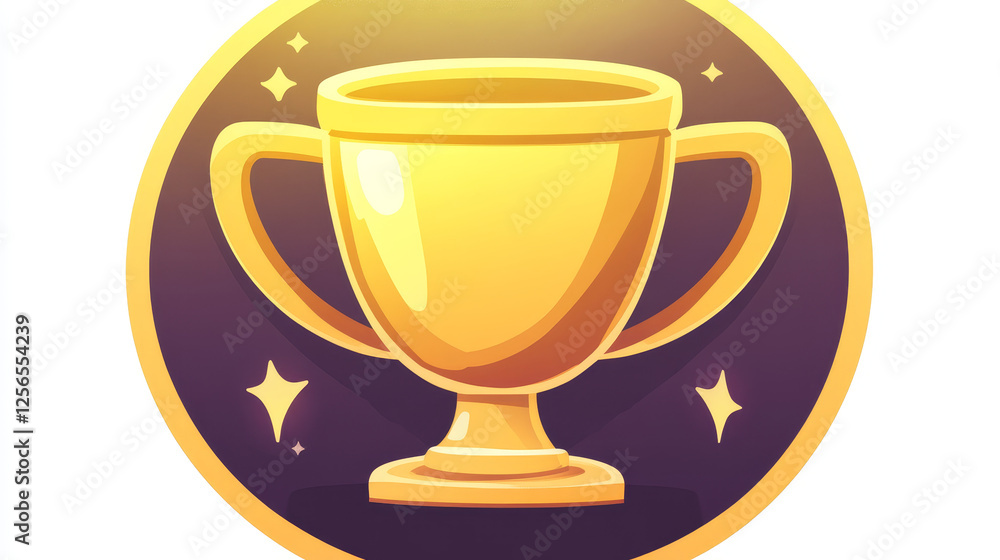 Golden cup game interface, UI and GUI vector icon. Cartoon gold bowl or goblet of winner trophy, champion award and first place prize, competition reward, game progress and level completion award Golden cup game interface, UI and GUI vector icon. Cartoon gold bowl or goblet of winner trophy, champion award and first place prize, competition reward, game progress and level completion award