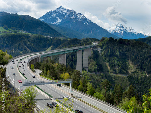 Austria, Tyrol, autobahn A13 Brenner
