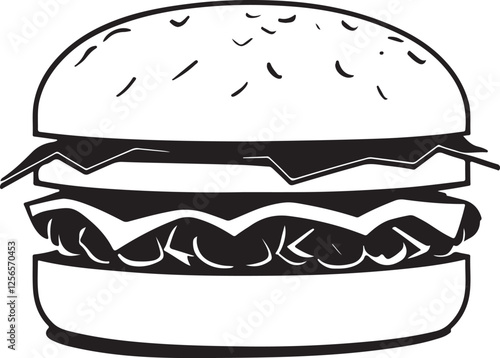 fast food hamburger