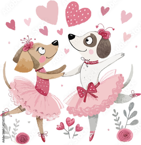 Dogs Dancers Valentine's Day