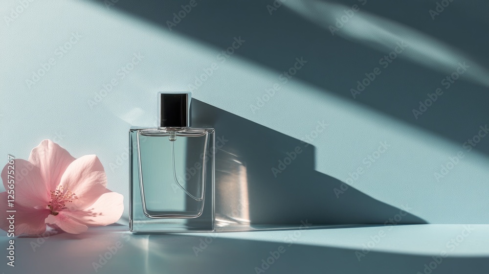 Minimalist perfume bottles with soft lighting and elegant presentation. Minimalist perfume bottles with soft lighting and elegant presentation.