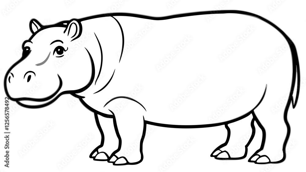 Obraz premium rhino vector illustration