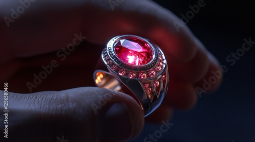 Jewelry Designer Polishing a Ring: A Detailed Process photo