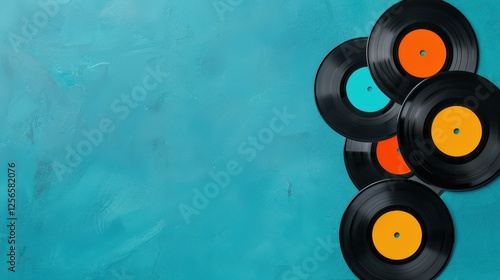 Dive into nostalgia with this vintage vinyl record background, perfect for music lovers and retro enthusiasts alike