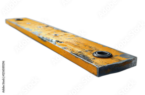 High-Definition 3D Rendering of a Rubber Squeegee Blade for Windows, Isolated on Transparent Background with Clean Lines and Minimal Objectives photo