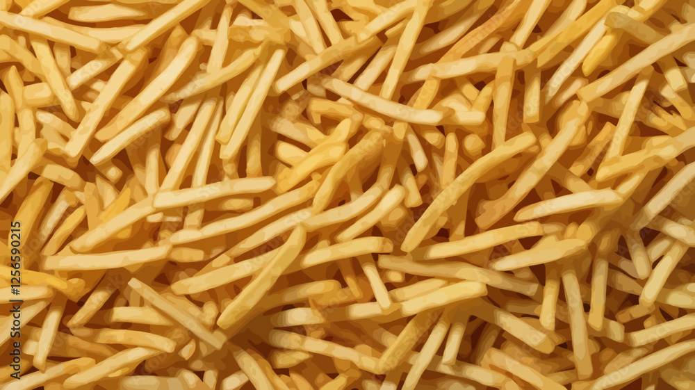 Golden French Fry: A close-up view of a pile of golden French fries, showing texture and color. Ready to be eaten! Golden French Fry: A close-up view of a pile of golden French fries, showing texture and color. Ready to be eaten!