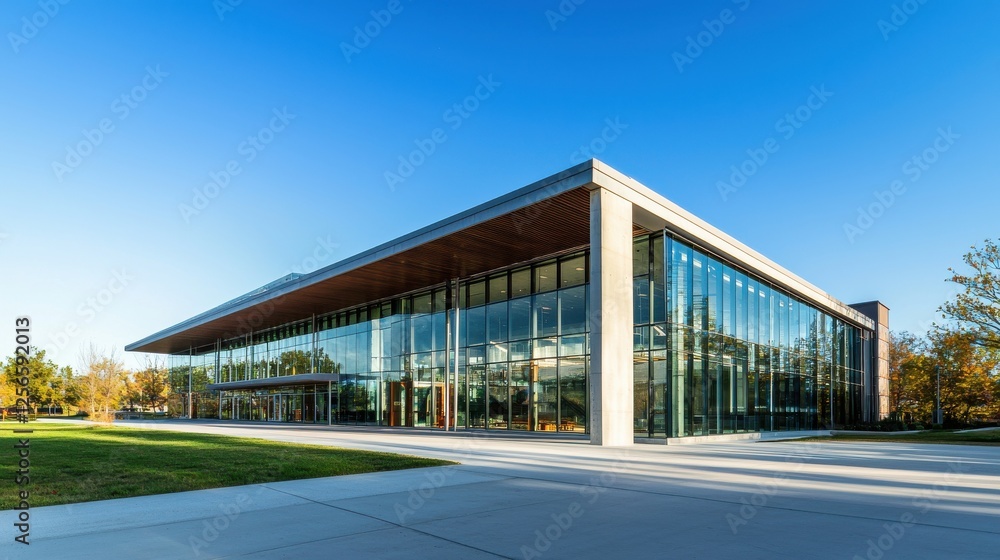 Stunning Modern Commercial Building with Glass Facade Stunning Modern Commercial Building with Glass Facade