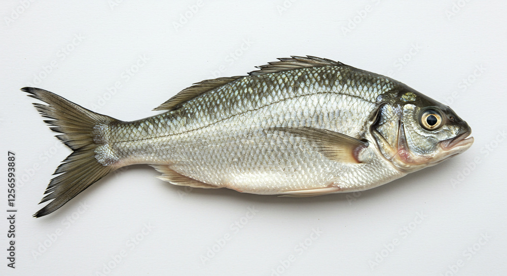fish on white background