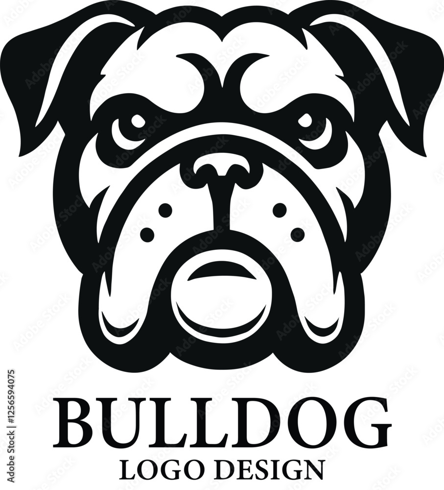 Bulldog Vector Logo Design Bulldog Vector Logo Design