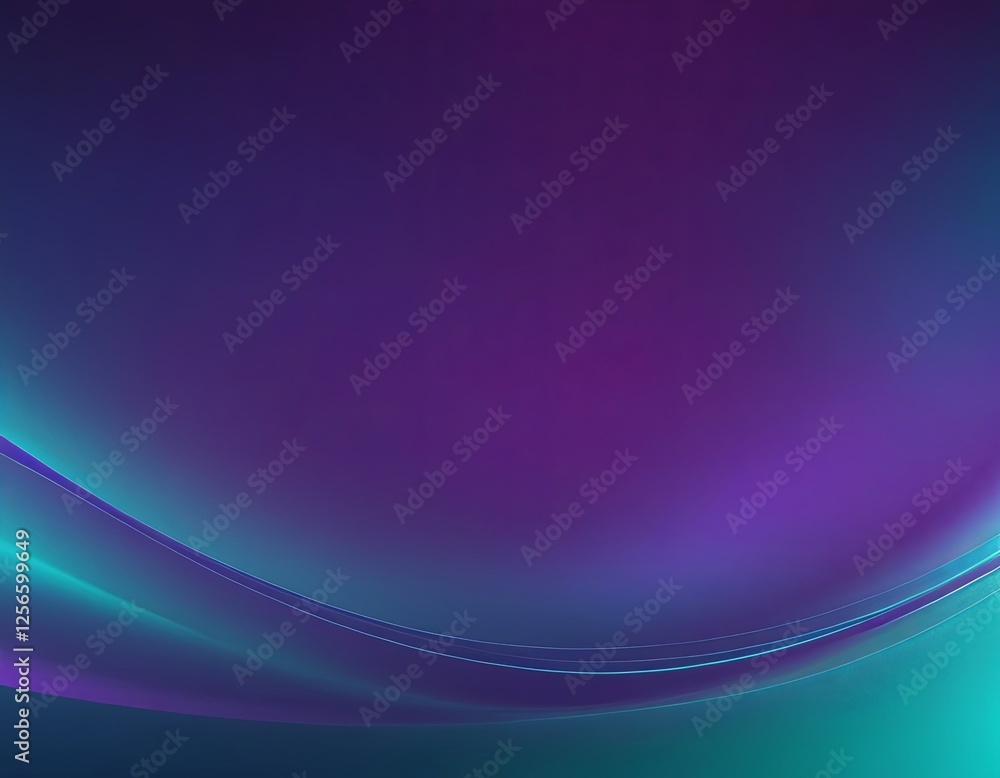 Naklejka premium Vibrant abstract background blending purple and teal hues with soft curves.