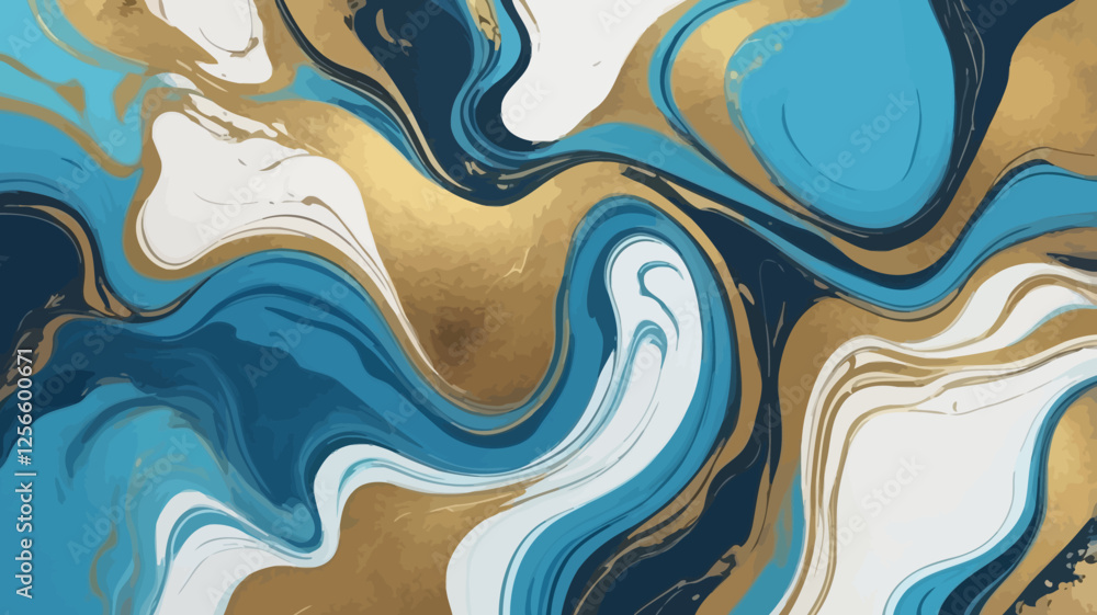 Gold and Blue Swirls: A mesmerizing dance of gold and blue hues intertwines, creating a luxurious and artistic display. It's an abstract expression of fluid motion and opulent design. Gold and Blue Swirls: A mesmerizing dance of gold and blue hues intertwines, creating a luxurious and artistic display. It's an abstract expression of fluid motion and opulent design.