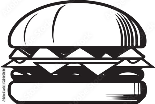 fast food hamburger