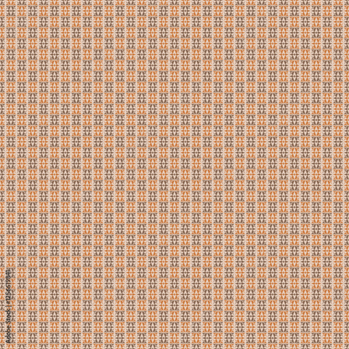 Seamless Vintage Geometric Pattern in Warm Orange and Brown Tones