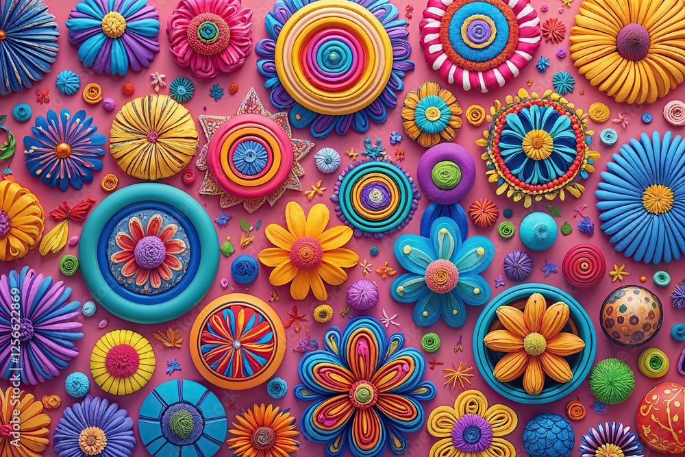 Vibrant Creative Doodle Shapes for Joyful and Eclectic Celebrations Vibrant Creative Doodle Shapes for Joyful and Eclectic Celebrations