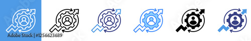 Self Development Multistyle Icon Set