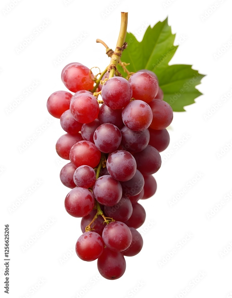 red grapes isolated on white background red grapes isolated on white background