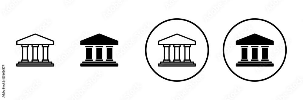 Bank icon vector. Bank sign and symbol, museum, university Bank icon vector. Bank sign and symbol, museum, university
