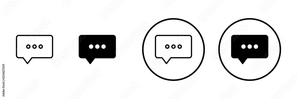 Chat icon vector. speech bubble sign and symbol. comment icon. message Chat icon vector. speech bubble sign and symbol. comment icon. message
