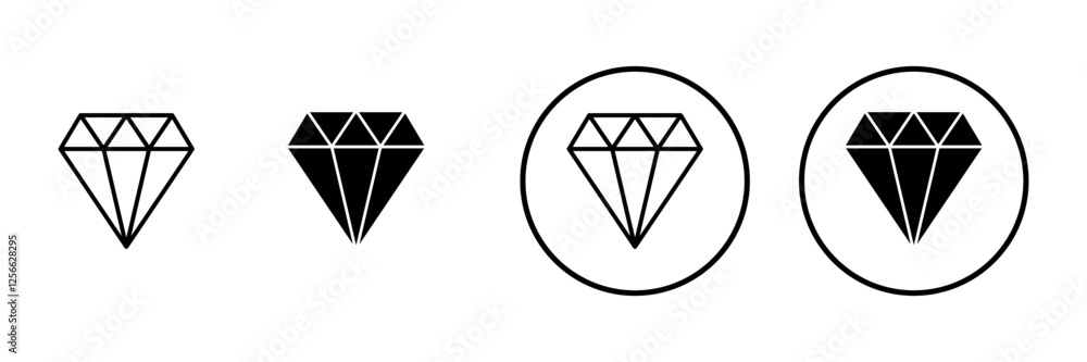 Diamond icon vector. diamond gems sign and symbol Diamond icon vector. diamond gems sign and symbol