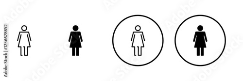 Female icon vector. woman sign and symbol