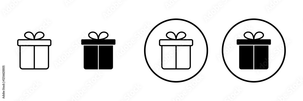 Gift icon vector. gift sign and symbol. birthday gift Gift icon vector. gift sign and symbol. birthday gift
