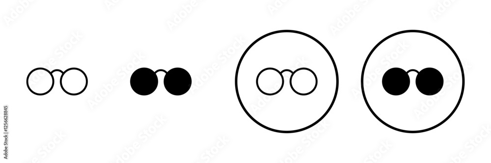 Glasses icon vector. Glasses sign and symbol Glasses icon vector. Glasses sign and symbol