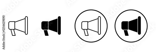 Megaphone icon vector. Loudspeaker sign and symbol