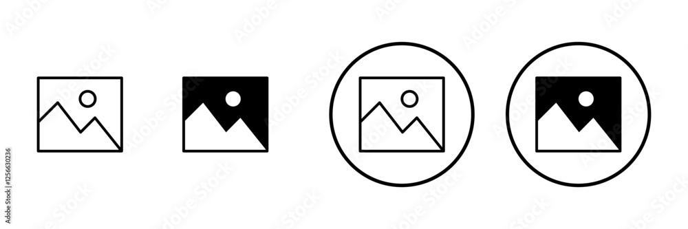 Picture icon vector. photo gallery sign and symbol. image icon Picture icon vector. photo gallery sign and symbol. image icon