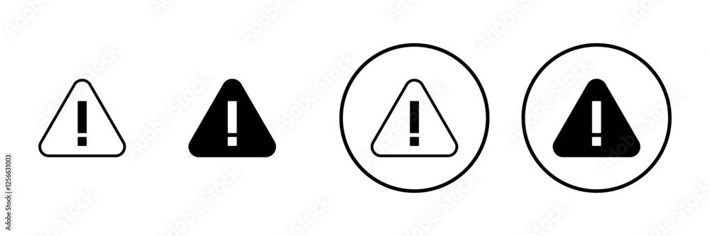 Exclamation danger icon vector. attention sign and symbol. attention sign