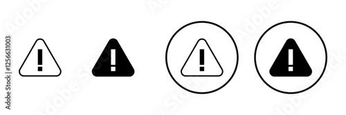 Exclamation danger icon vector. attention sign and symbol. attention sign