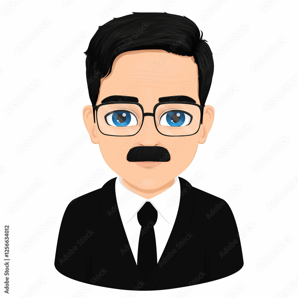 portrait of middle-aged mustachioed man portrait of middle-aged mustachioed man