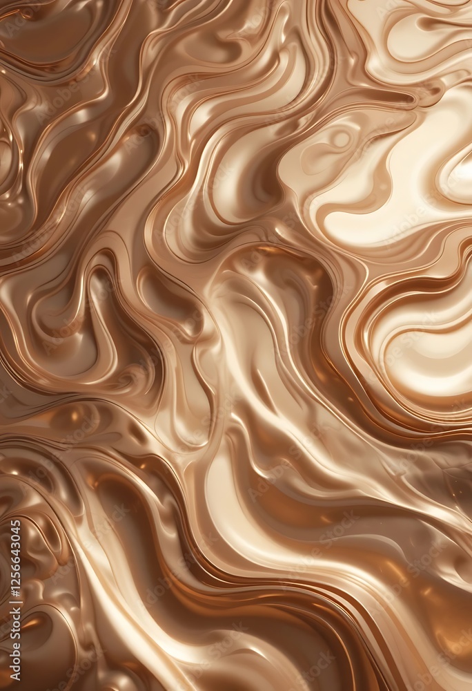 Abstract Golden Flowing Metallic Waves Texture Background with Liquid Effect Abstract Golden Flowing Metallic Waves Texture Background with Liquid Effect
