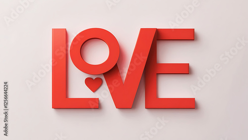 Bold LOVE Typography Poster for Valentine’s Day