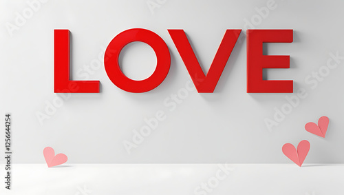 Bold LOVE Typography Poster for Valentine’s Day
