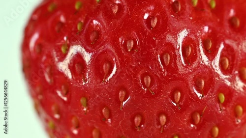 Wallpaper Mural Macro Strawberry on white background  up with copy space Torontodigital.ca