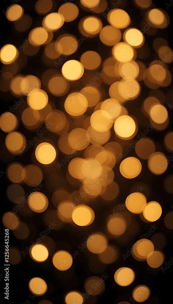 Warm and Magical Bokeh Lights on Dark Background - Abstract Night Scene Warm and Magical Bokeh Lights on Dark Background - Abstract Night Scene