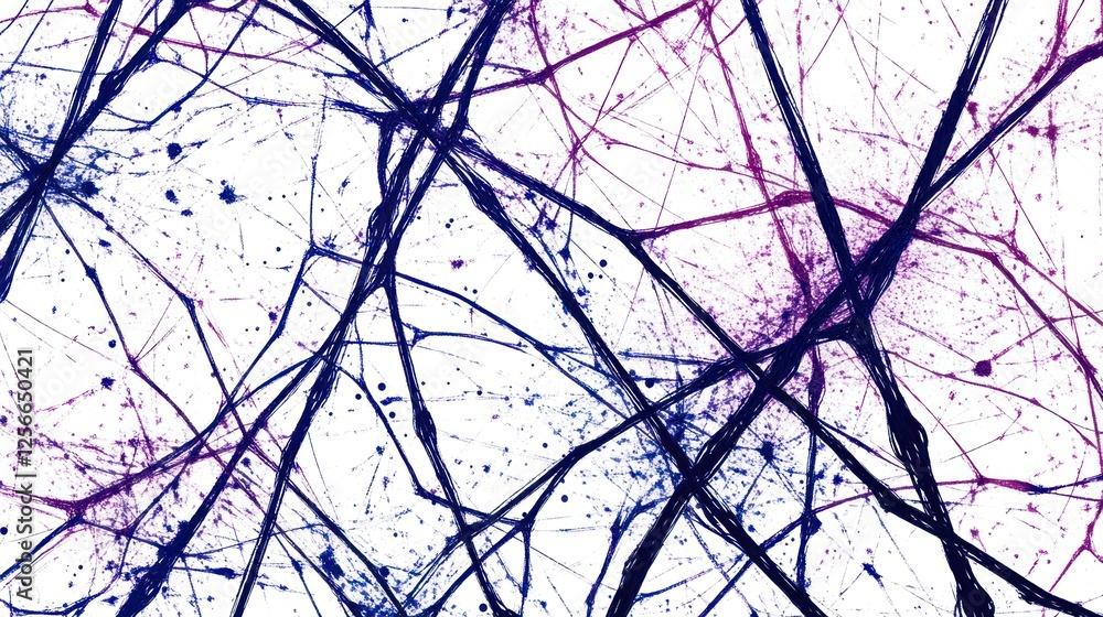 Obraz premium Abstract purple and blue network pattern.