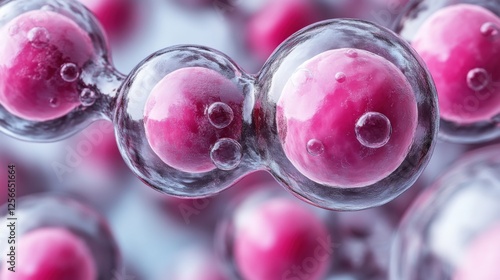 Close-Up of Detailed Plasma Cells Highlighting Cellular Structures with Vivid Colors and Fine Textures in a Microscopic View, Ideal for Scientific and Educational Use