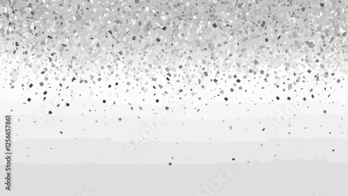 Shimmering Silver Confetti: An elegant cascade of silver confetti, creating a sense of celebration and sparkle. Capturing a sense of joy, excitement, and celebratory mood.