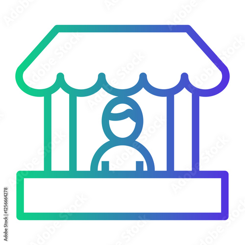 vendor Line Gradient Icon