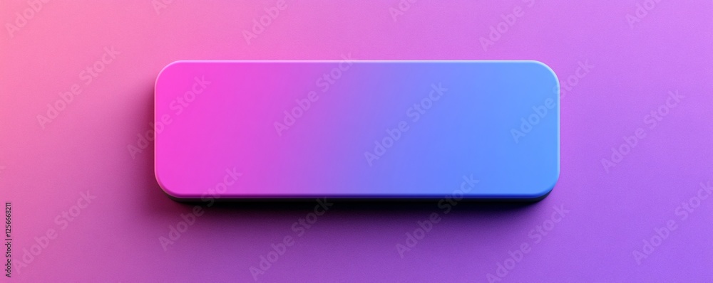 Empty rounded rectangle showing gradient changing from pink to blue on colorful background Empty rounded rectangle showing gradient changing from pink to blue on colorful background