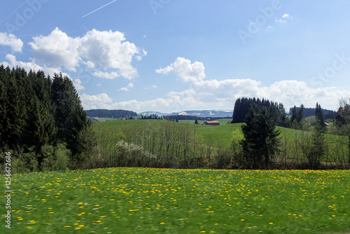 Urban panorama of the historic town photo